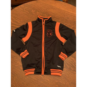 Stitches Jacket SF Giants Adult Jacket Women's Medium Zipper Black/Orange